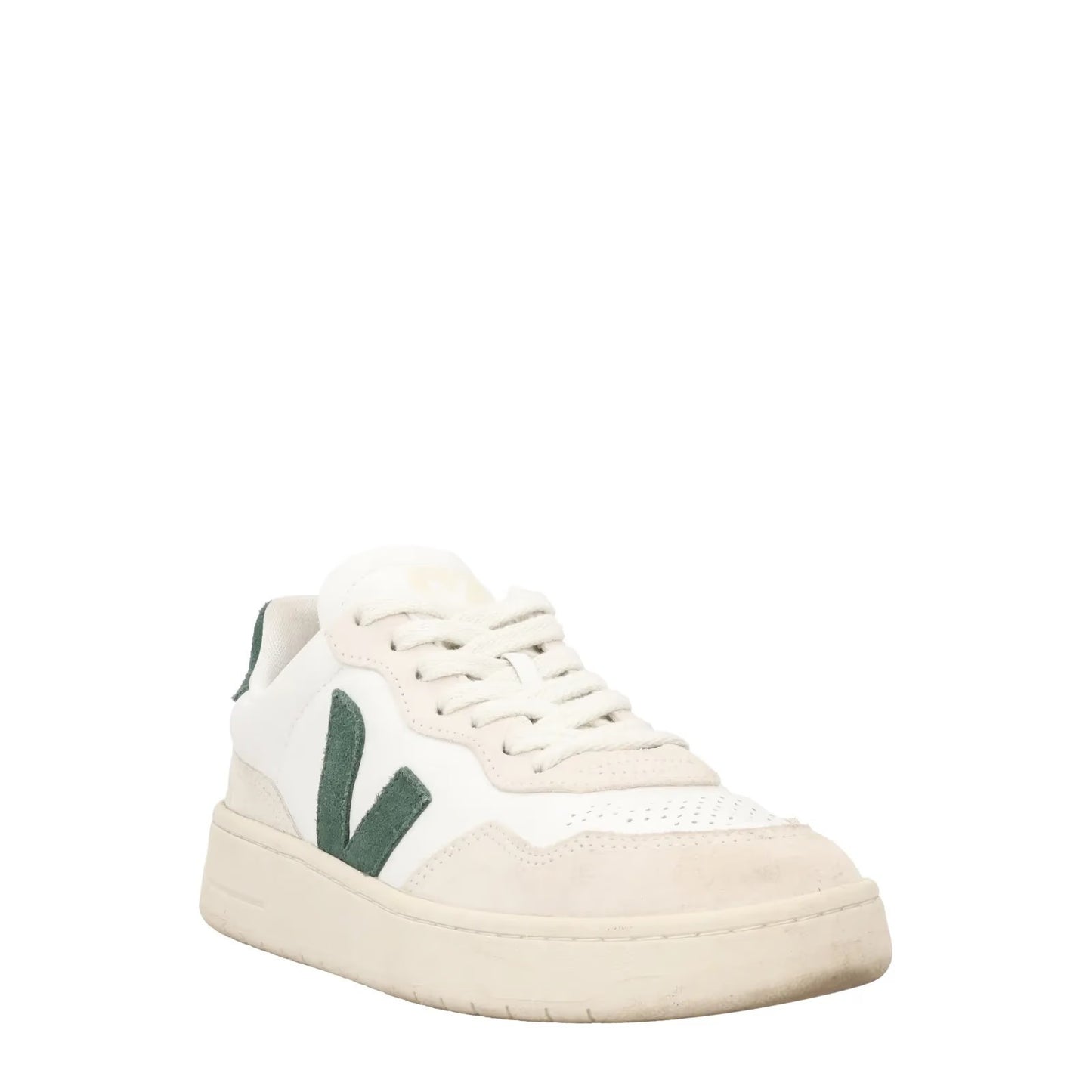 VEJA Womens V 90 Low Top Leather Sneaker White Trainer Lace Up UK 4 RRP 150 — View 2