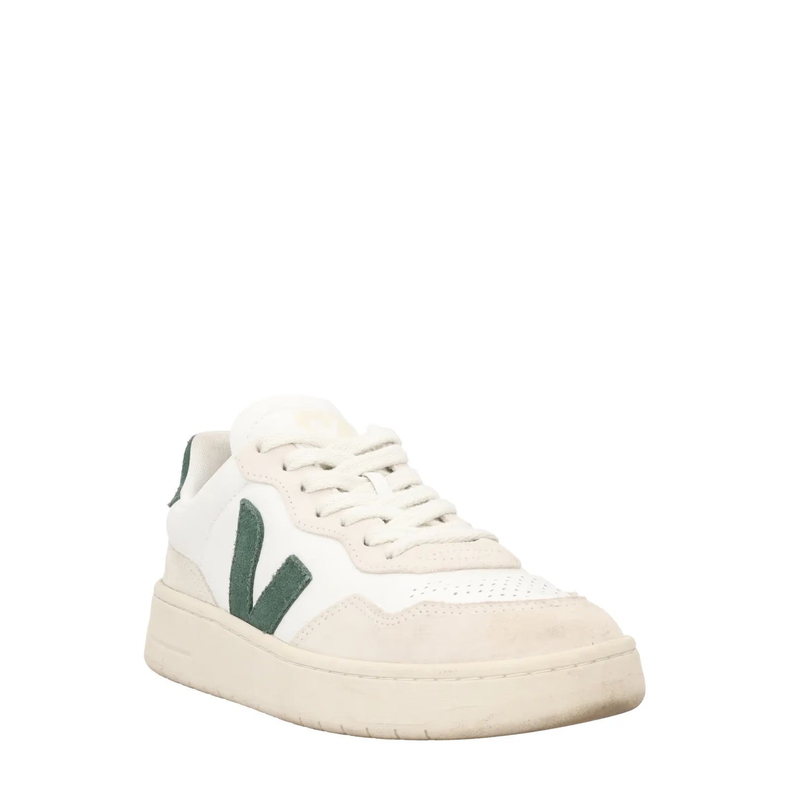 VEJA Womens V 90 Low Top Leather Sneaker White Trainer Lace Up UK 4 RRP 150 — View 2