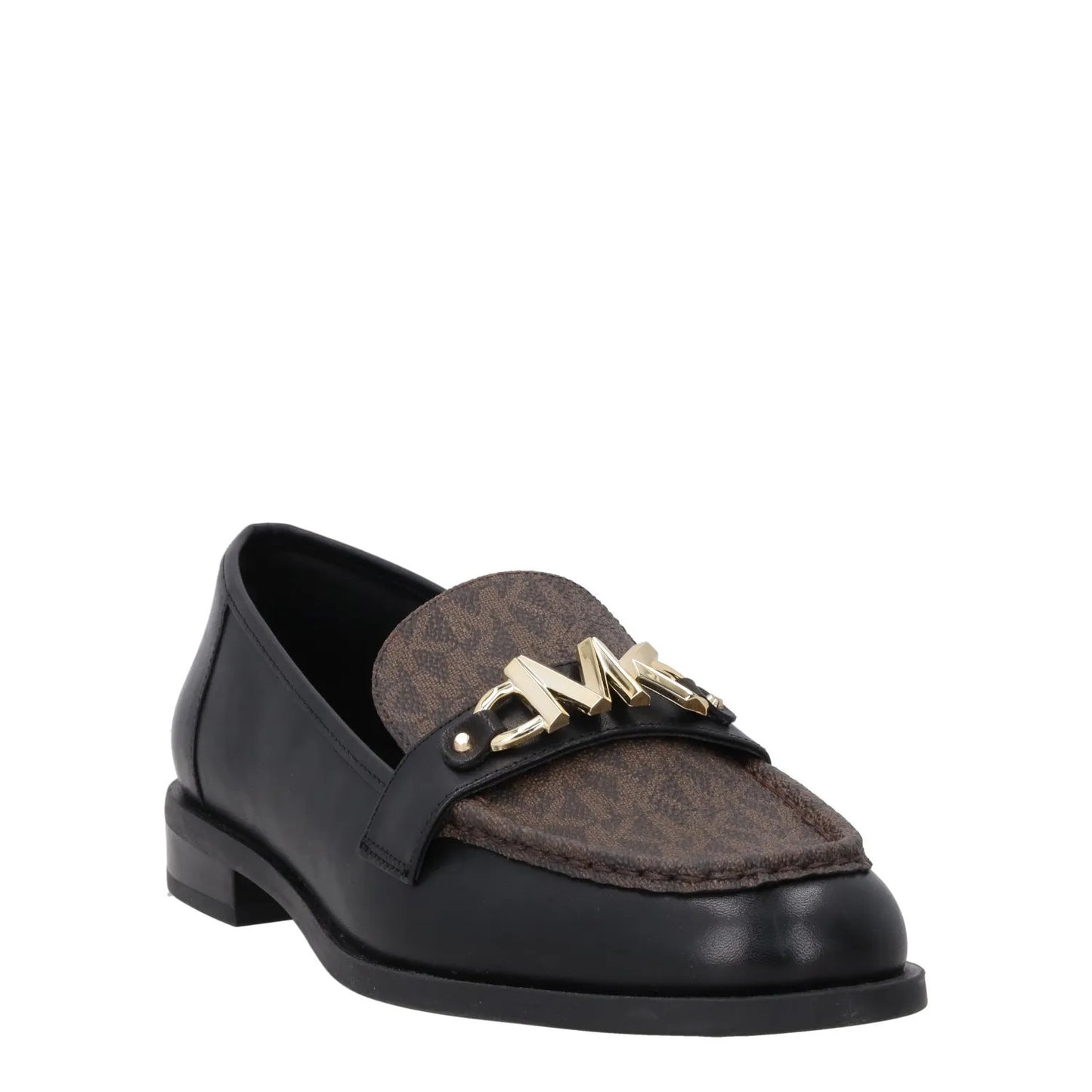 MICHAEL KORS Womens Tiegan Leather Loafer Slip On Black Size UK 3 RRP 190 — View 2