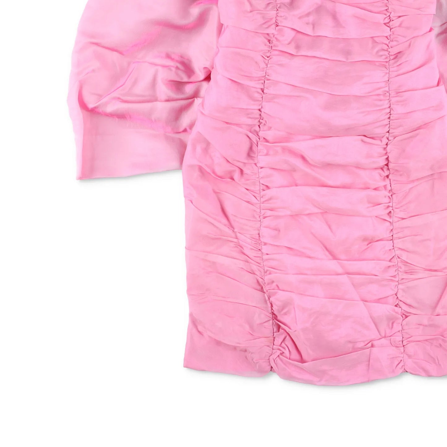 ROTATE Womens Sheer Satin Bow Mini Dress Bandaue Cameo Pink Size 36 RRP 380 — View 3