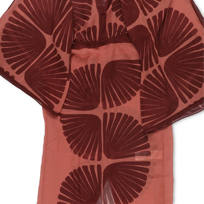 JOHANNA ORTIZ Spiritualhealers Tunic Maxi Dress Deep V Neck Pareo Red 0 RRP 945 — View 3