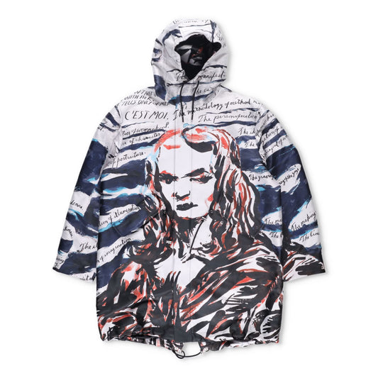 DIOR HOMME Mens Parka Jacket Mona Lisa Multicoloured Hooded Size 44 RRP 6960