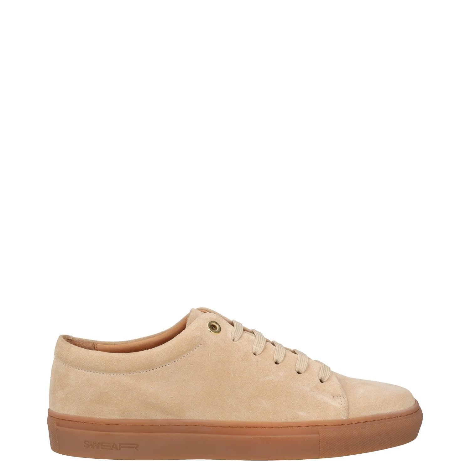 SWEAR Mens Trainers Beige Leather Low Top Lace Up Sneakers UK 7 RRP 250