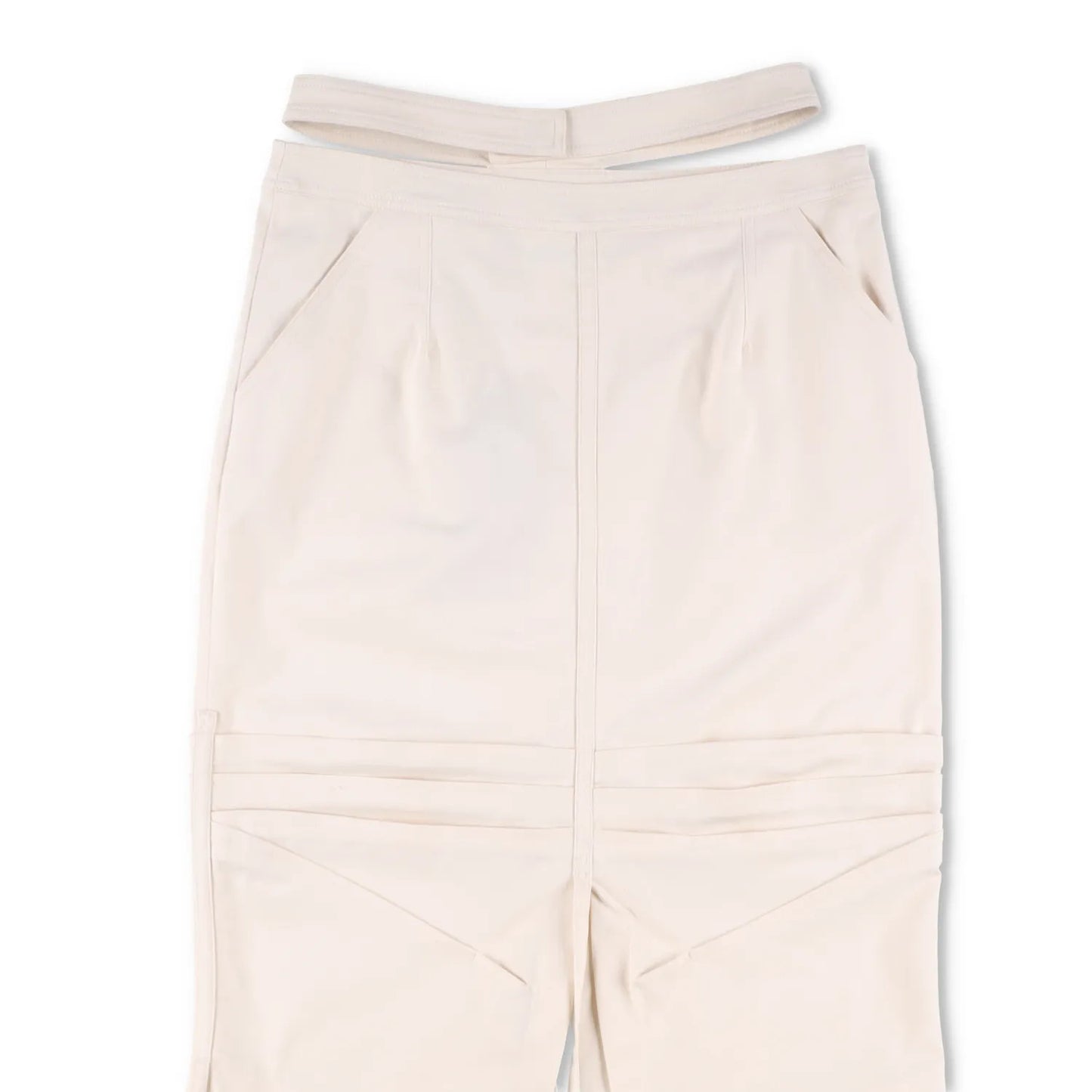 ANDREADAMO Womens Midi Skirt Double Belt White Tie Closure Size M RRP 480 — View 2