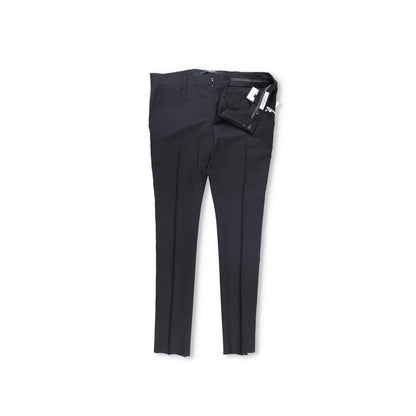 Valentino Mens Trousers Black Flat Front Zip Straight Leg Size 54 RRP 650 — View 5