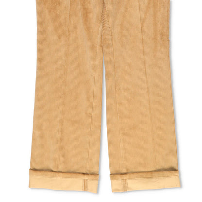 MIU MIU Men Velluto Coste Chino Trousers Yellow Corduroy Slash Pocket 46 RRP1220 — View 4