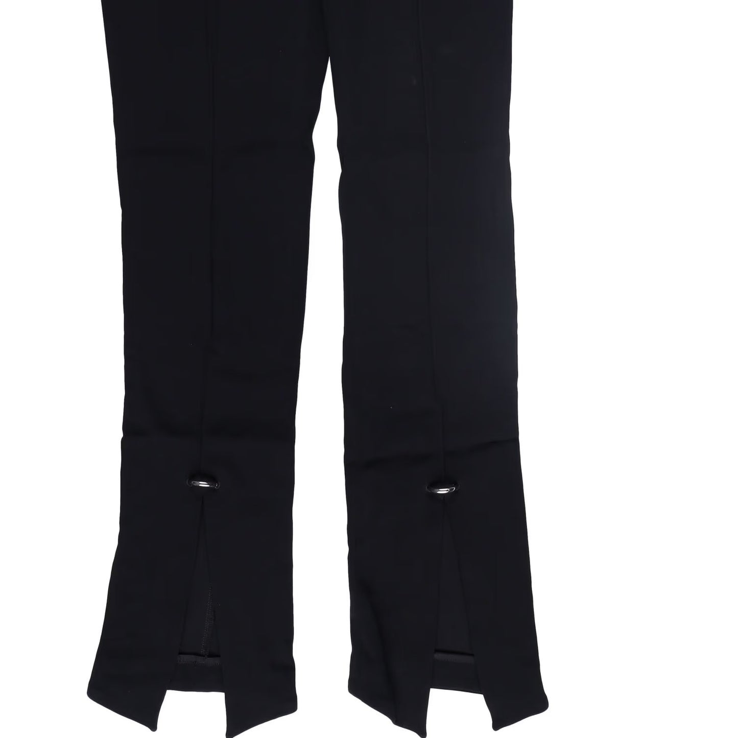 MUGLER Womens Trousers Flared Leg with Front Slits Black Size 36 RRP 770 — View 4