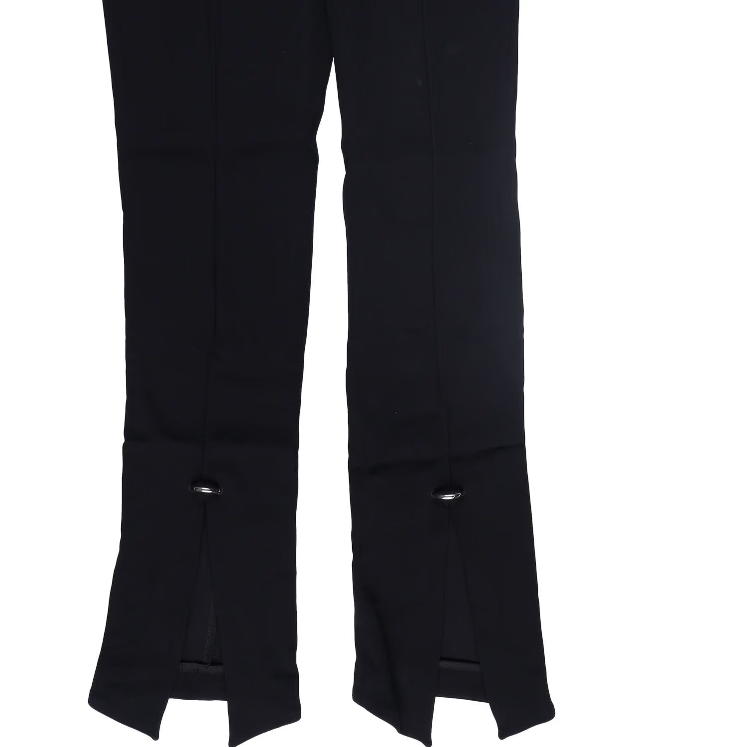 MUGLER Womens Trousers Flared Leg with Front Slits Black Size 36 RRP 770 — View 4
