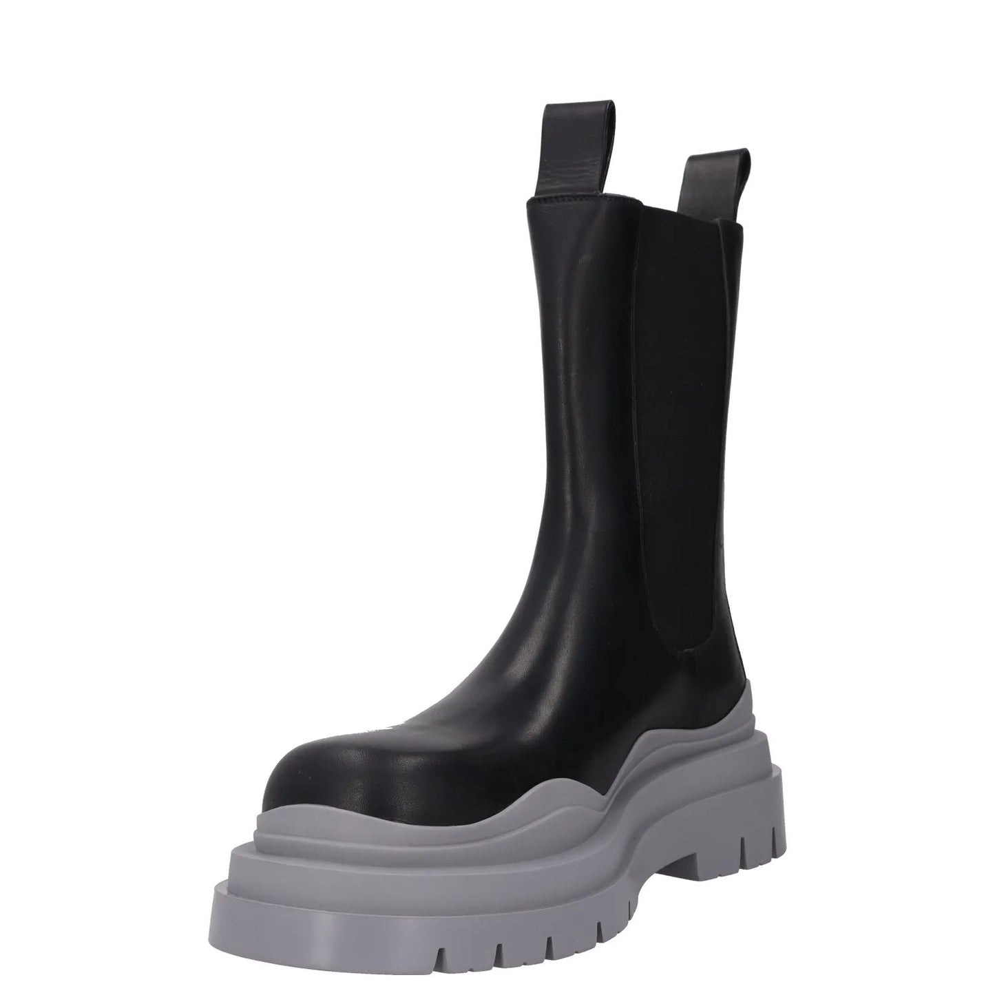 BOTTEGA VENETA Mens Tire Chelsea Boot Black Grey High Ankle UK 10 RRP 1080 — View 3