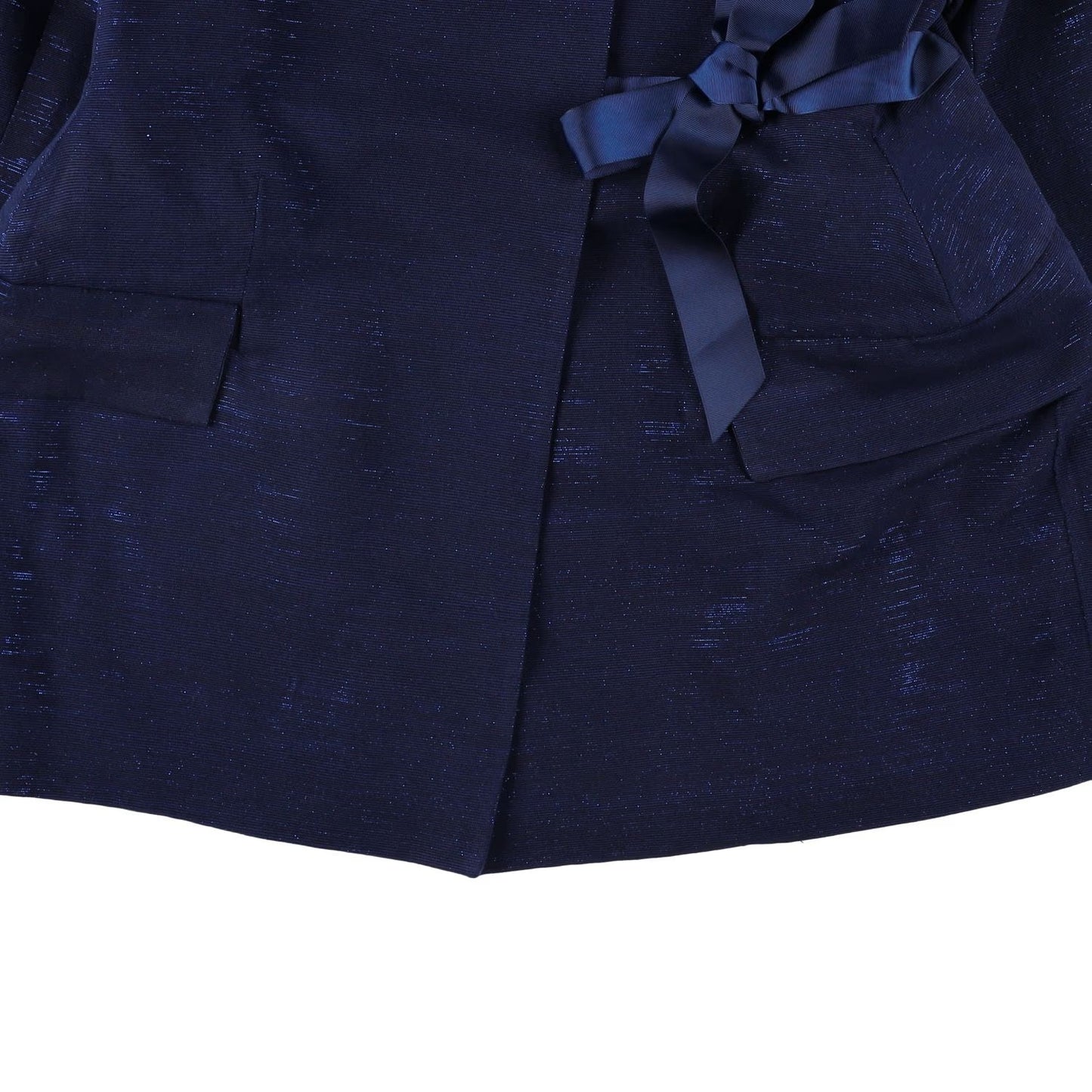 Papa Oppong Womens Shika Petiole Kente Blazer Jacket Blue Size M RRP 2065 — View 3