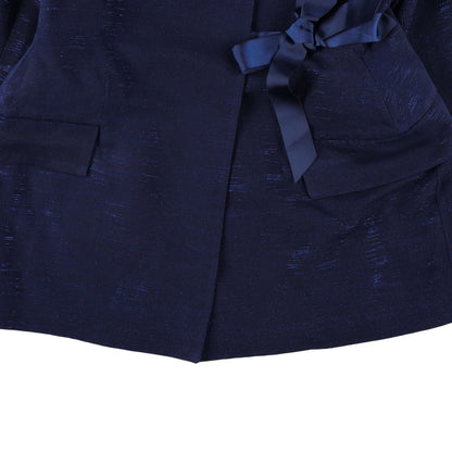 Papa Oppong Womens Shika Petiole Kente Blazer Jacket Blue Size M RRP 2065 — View 3