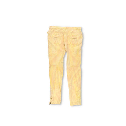 BALMAIN Womens Skinny Jeans Cotton Blend Yellow Back To Front Size 40 RRP 650 — View 10