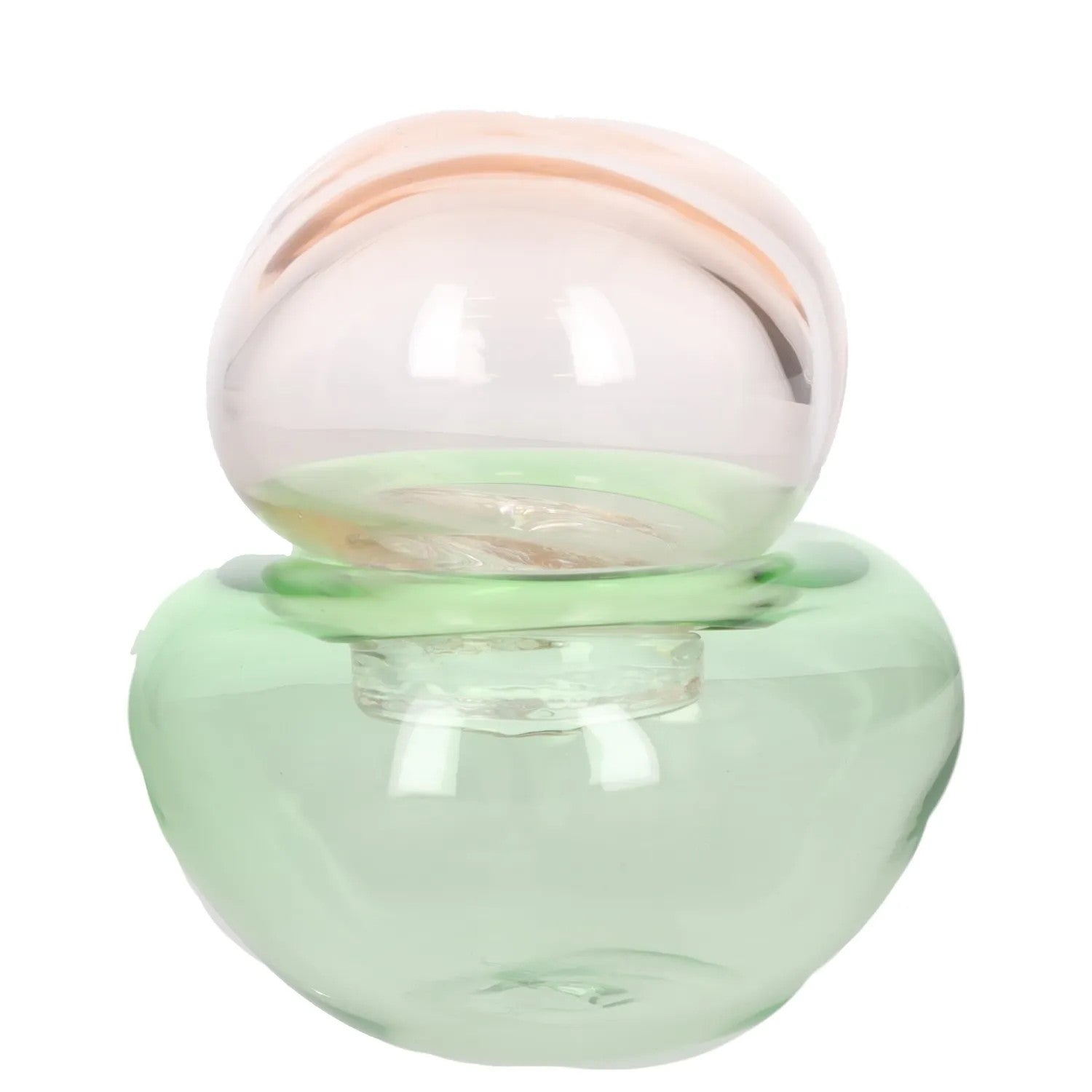 HELLE MARDAHL STUDIO Decoration Container Green Clear Glass Size S RRP 400 — View 6