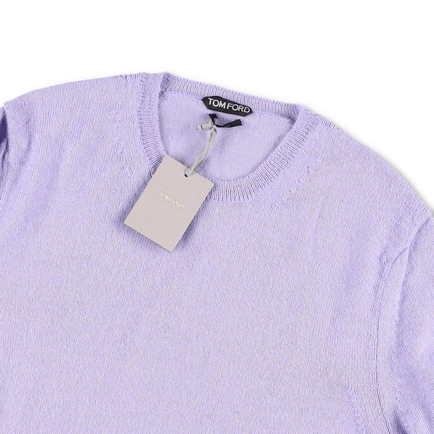 TOM FORD Mens Jumper Alpaca Silk Blend Purple Crew Neck Pullover Size 50 RRP1250 — View 6