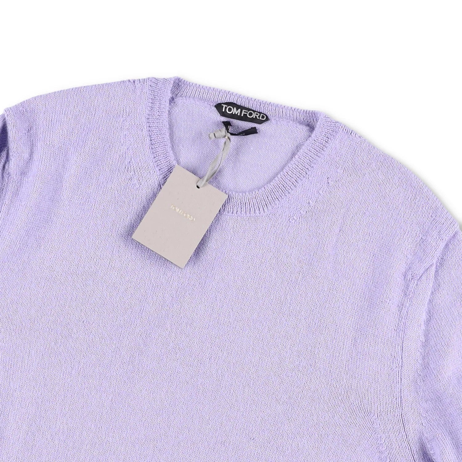 TOM FORD Mens Jumper Alpaca Silk Blend Purple Crew Neck Pullover Size 50 RRP1250 — View 6