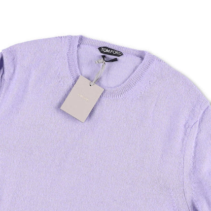 TOM FORD Mens Jumper Alpaca Silk Blend Purple Crew Neck Pullover Size 50 RRP1250 — View 6
