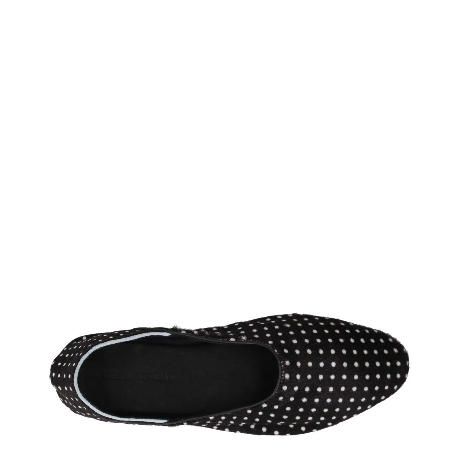 HAIDER ACKERMANN Mens Slip On Shoes Flat Black Leather Polka Dot EU 41 RRP 690 — View 7
