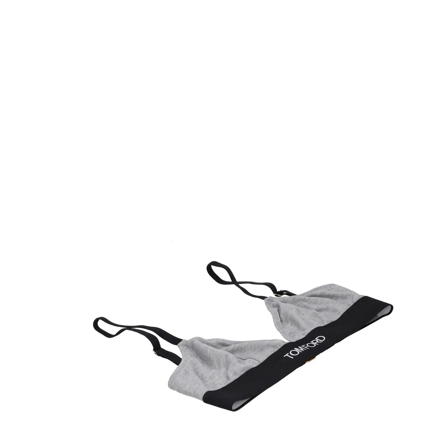 TOM FORD Womens Soft Cup Bra Jersey Logo Band Grey Strap Size XS RRP 155 — View 3