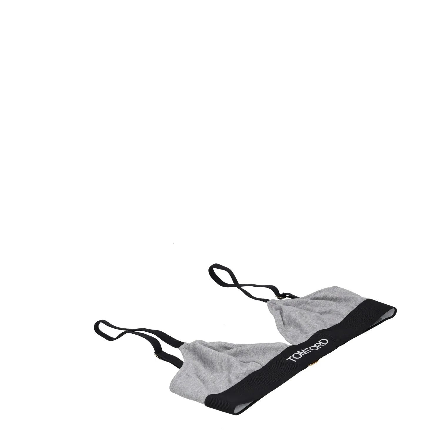 TOM FORD Womens Soft Cup Bra Jersey Logo Band Grey Strap Size XS RRP 155 — View 3