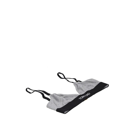 TOM FORD Womens Soft Cup Bra Jersey Logo Band Grey Strap Size XS RRP 155 — View 3