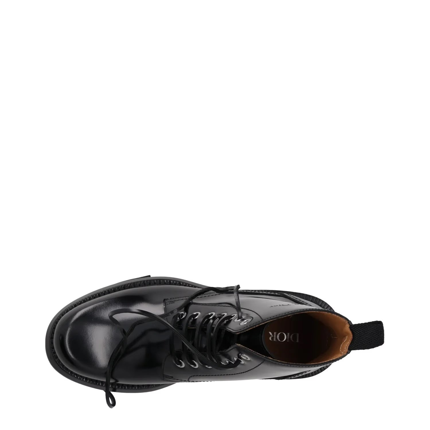 DIOR HOMME Mens Carlo Combat Boots Patent Leather Black Lace Up UK 6 RRP 1150 — View 7
