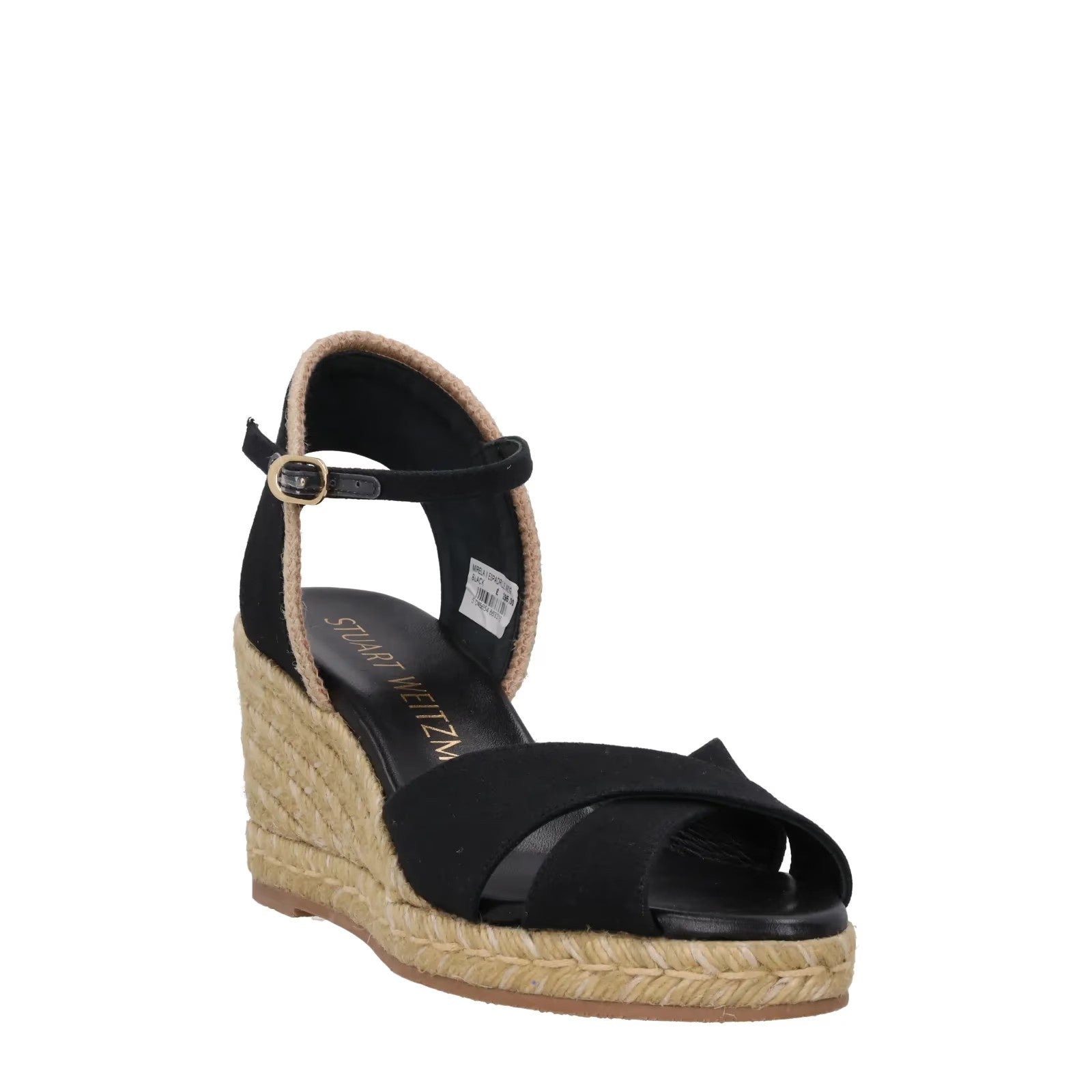 Stuart Weitzman Womens Mirela li Espadrilles Wedge Black Canvas UK 7 RRP 295 — View 2