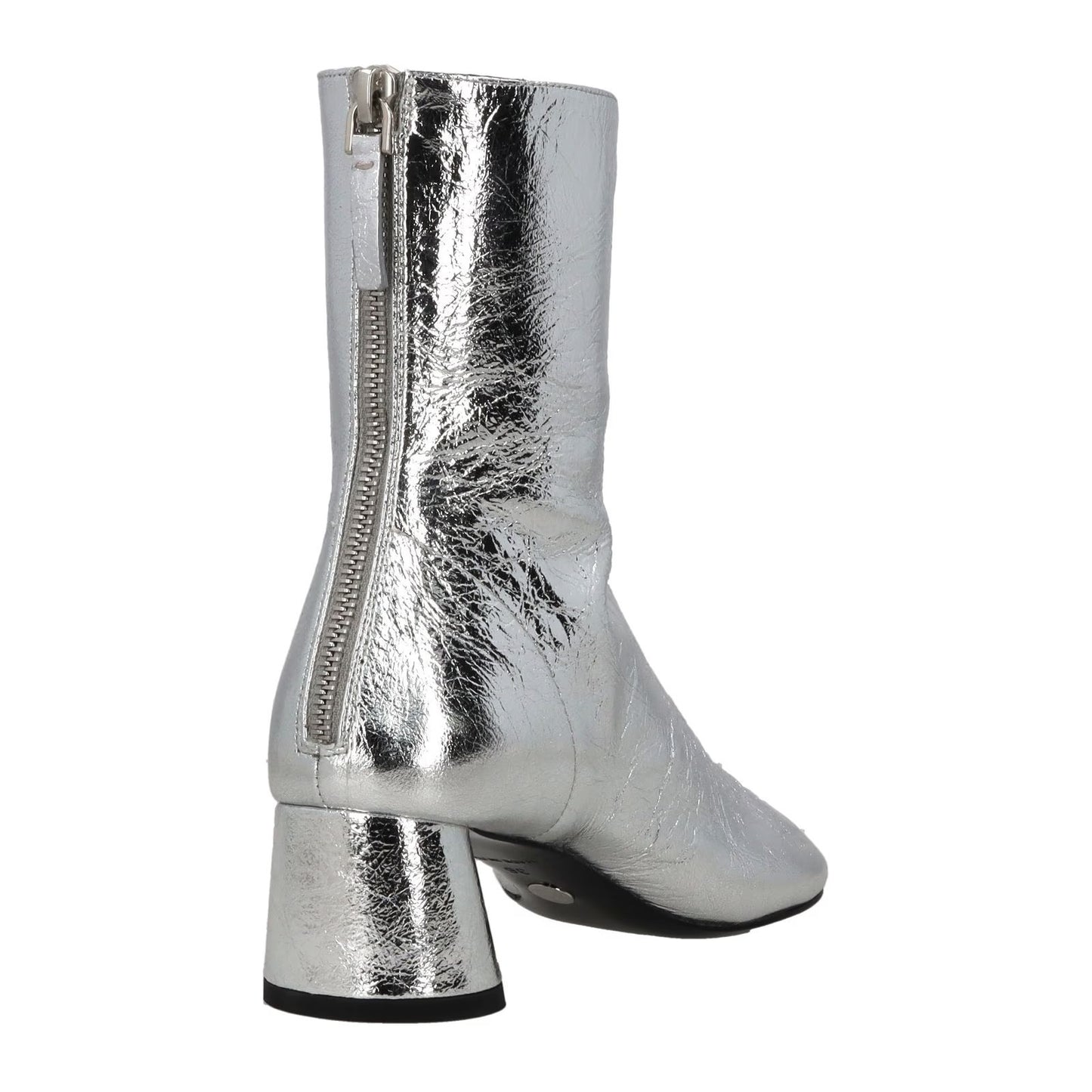 PROENZA SCHOULER Womens Silver Block Heel Leather Cowboy Boots Zip EU 36 RRP 675 — View 6