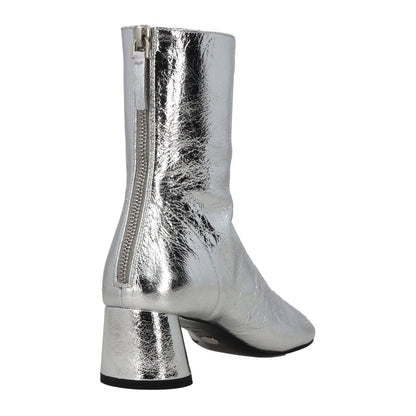 PROENZA SCHOULER Womens Silver Block Heel Leather Cowboy Boots Zip EU 36 RRP 675 — View 6