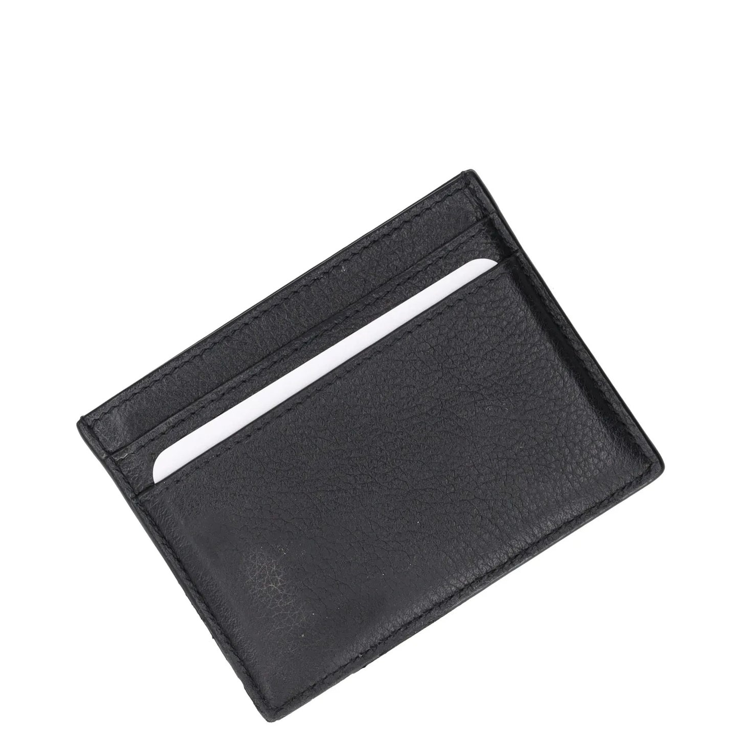 SAINT LAURENT Womens Tiny Monogramme Card Holder Black Gold One Size RRP 190 — View 5