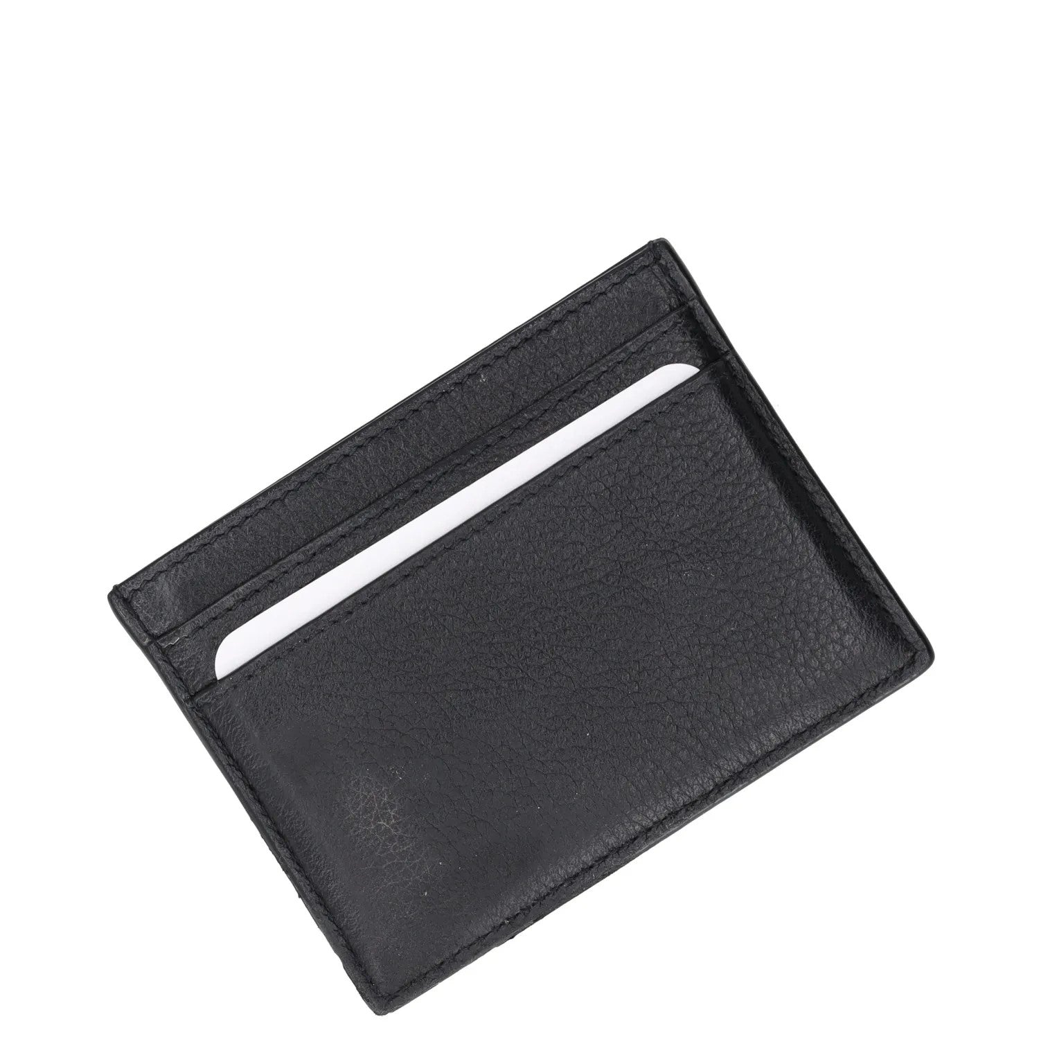 SAINT LAURENT Womens Tiny Monogramme Card Holder Black Gold One Size RRP 190 — View 5