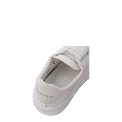 ALEXANDER MCQUEEN Womens Deck Contrast Sneakers Fabric White Low EU 39.5 RRP 370 — View 8