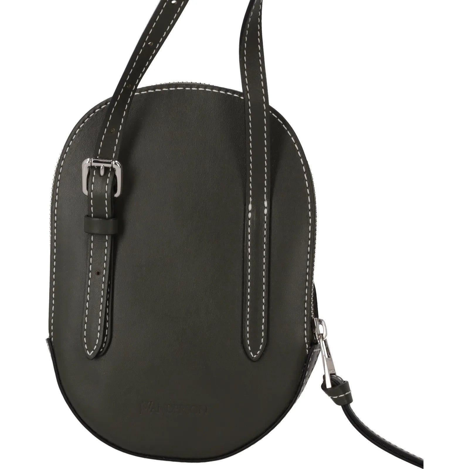 J.W. ANDERSON Womens Midi Cap Crossbody Bag Leather Army Green Size M RRP 490 — View 2