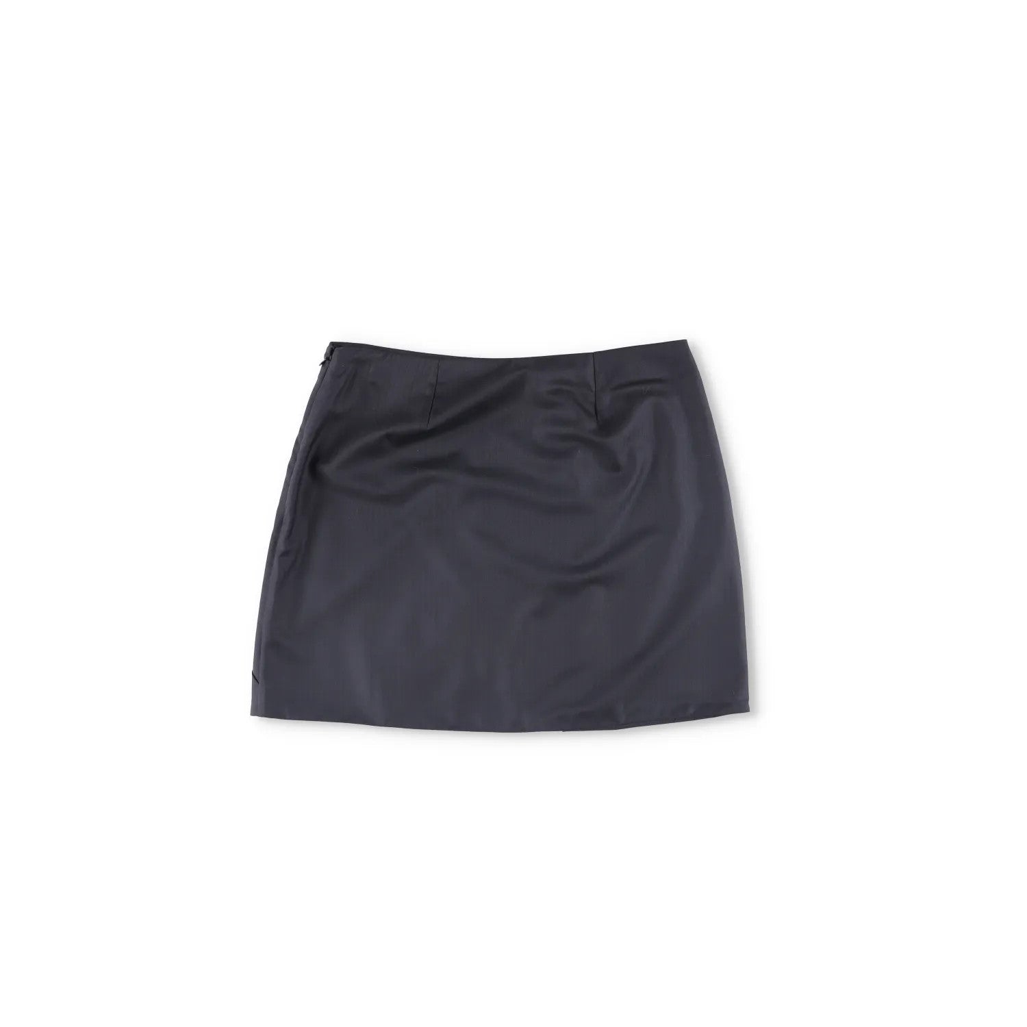 RACIL Womens Misha Mini Skirt Herringbone Wool High Waist Draped Black 4 RRP 420 — View 5