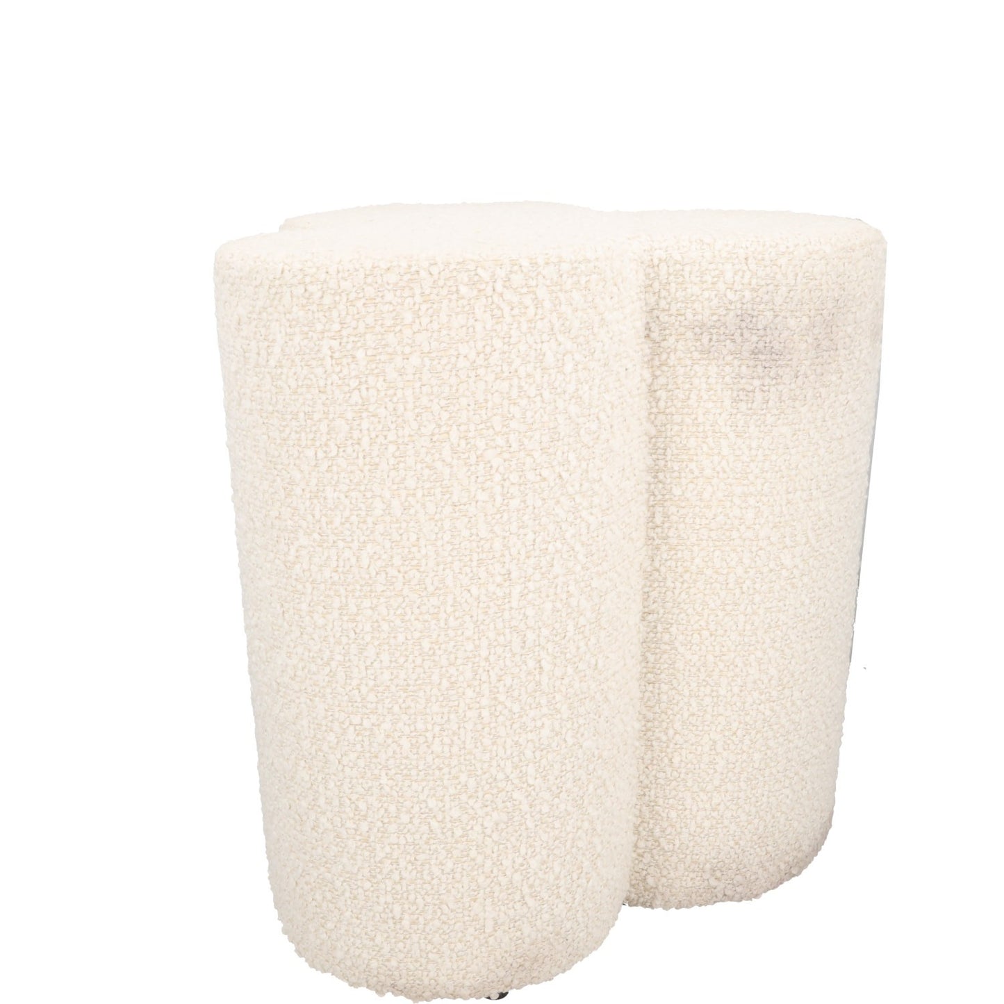 POLS POTTEN Clover Stool White Upholstered Modern Kitchen Dining Room OS RRP 275 — View 4
