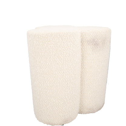 POLS POTTEN Clover Stool White Upholstered Modern Kitchen Dining Room OS RRP 275 — View 4