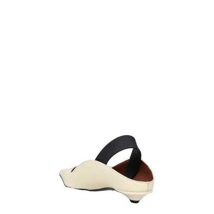 PROENZA SCHOULER Womens Slingback Heels Pointed Toe White Leather UK 3 RRP 700 — View 5