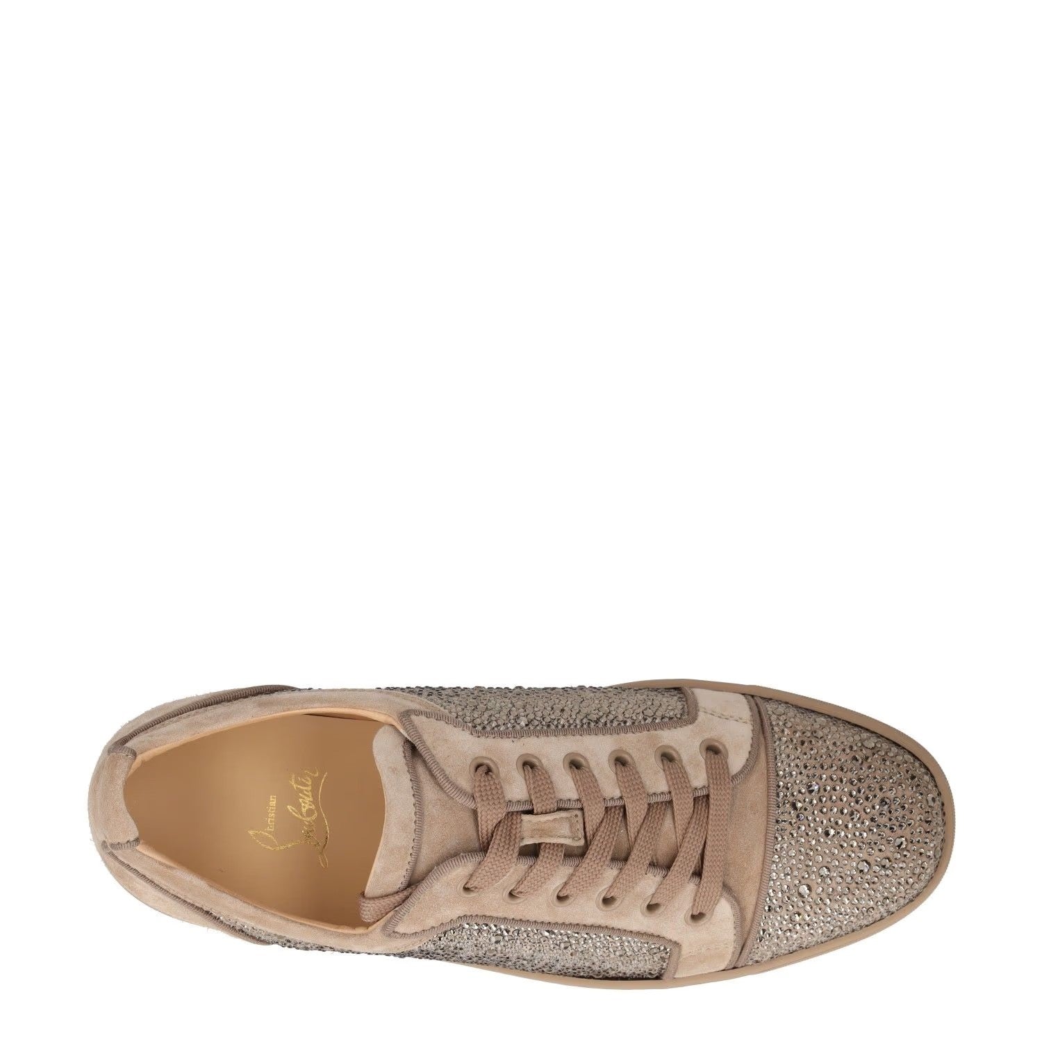 CHRISTIAN LOUBOUTIN Mens Trainers Brown Leather Low Top Lace Up UK 7 RRP 1950 — View 7