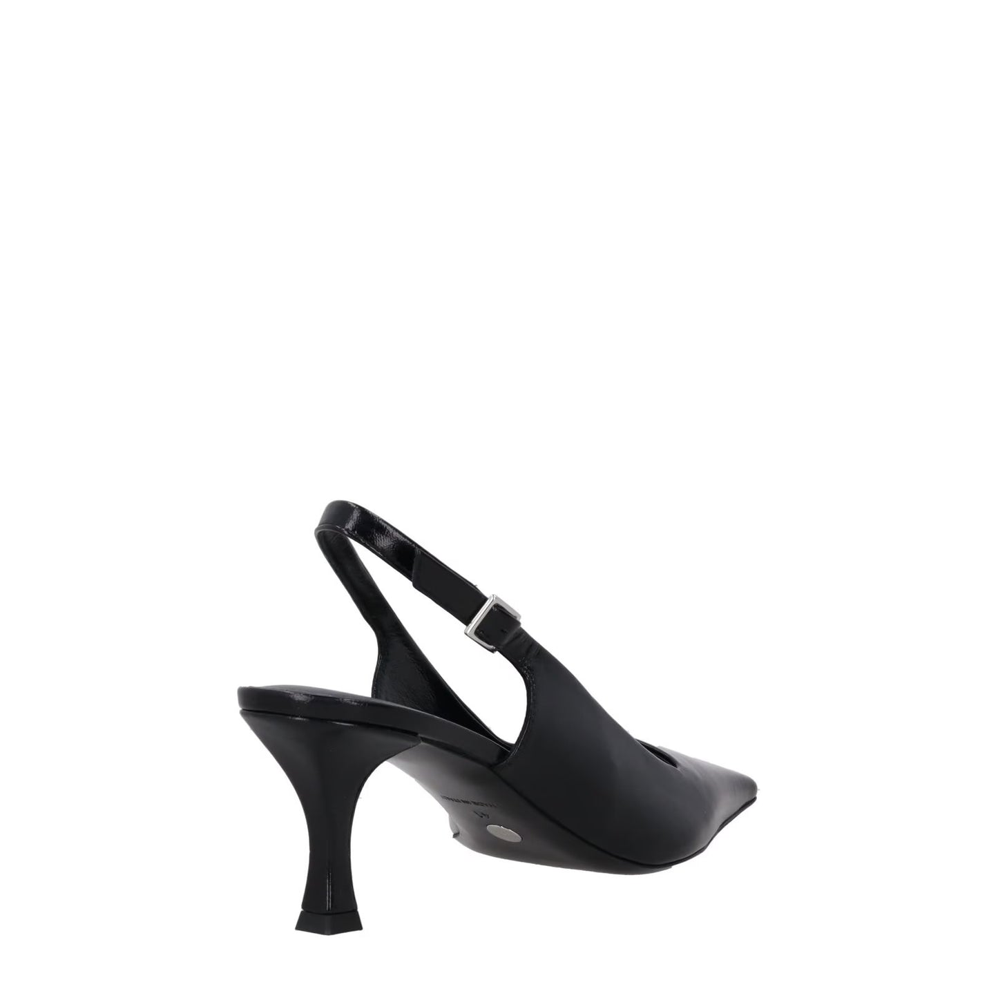 PROENZA SCHOULER Women Kitten Heel Strap Silver Buckle Leather Black EU41 RRP598 — View 6