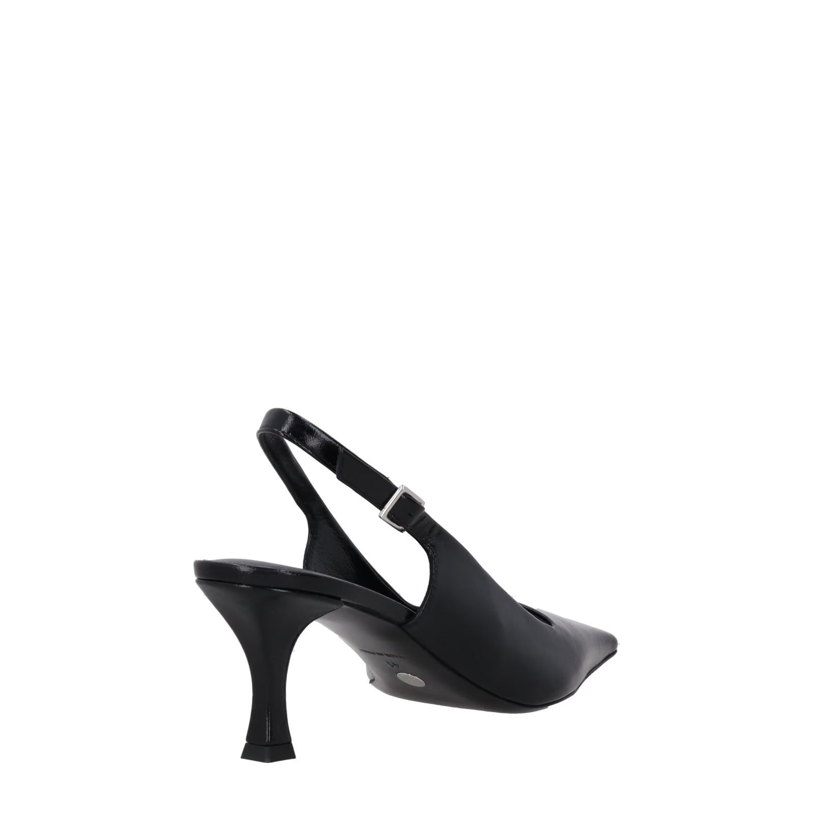 PROENZA SCHOULER Women Kitten Heel Strap Silver Buckle Leather Black EU41 RRP598 — View 6