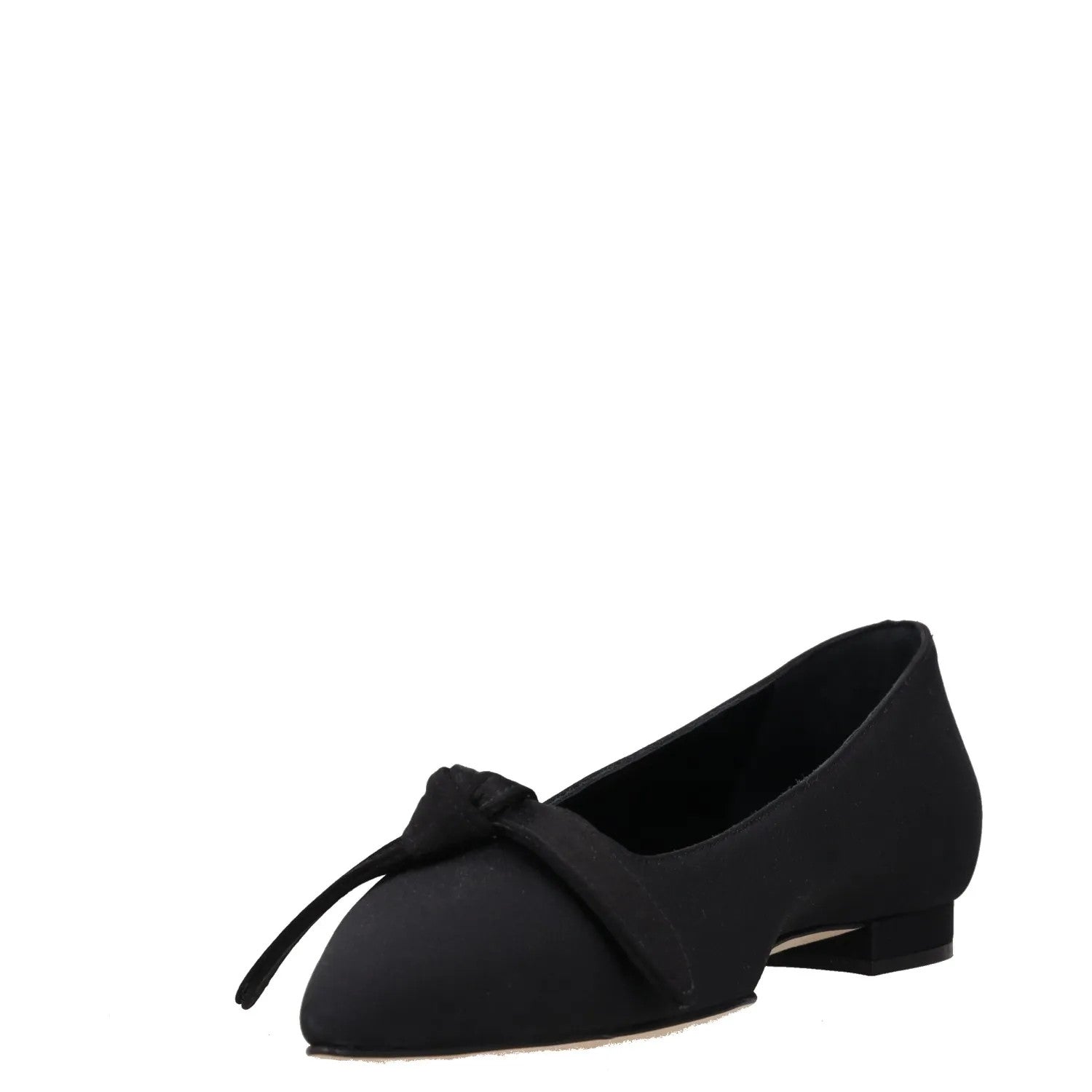 MANOLO BLAHNIK Womens Flats Black Synthetic Slip On Bow Detail UK 2 RRP 650 — View 3