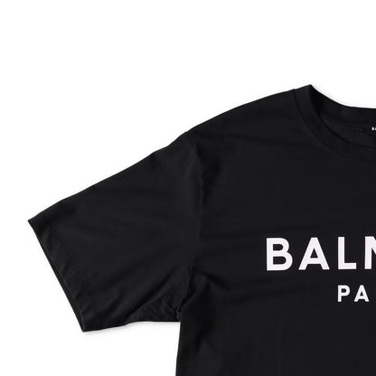 BALMAIN Mens Print T-Shirt Straight Fit Crew Neck Cotton Black M RRP 395 — View 4