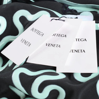 BOTTEGA VENETA Women Vic Top Blouse Layered Embroider Black Geometric M RRP4905 — View 8