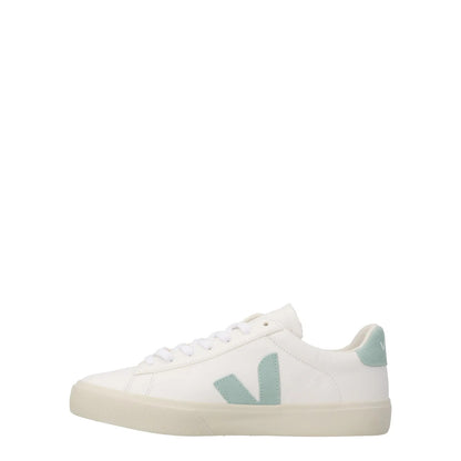 VEJA Womens Campo Matcha Trainers Leather Low Tops White Turquoise EU 34 RRP 150 — View 4