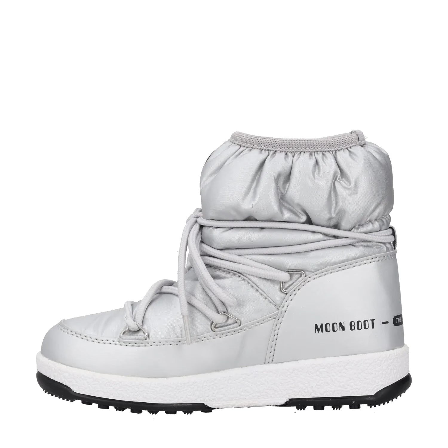 MOONBOOT Girls Ankle Snow Boots Silver Synthetic Lace Up UK 12.5 RRP 150 — View 4
