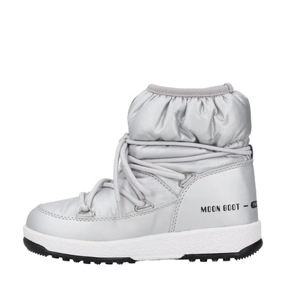 MOONBOOT Girls Ankle Snow Boots Silver Synthetic Lace Up UK 12.5 RRP 150 — View 4