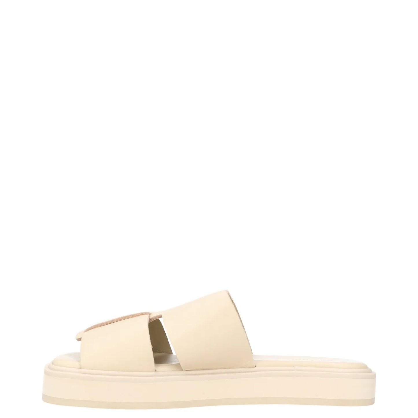 ST AGNI Womens Sliders Beige Leather Flat Open Toe 2 Straps EU 36 RRP 175 — View 3