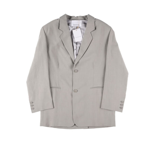 FRANKIE SHOP Womens Aiden Single Breasted Blazer Linen Sage Size S RRP 350