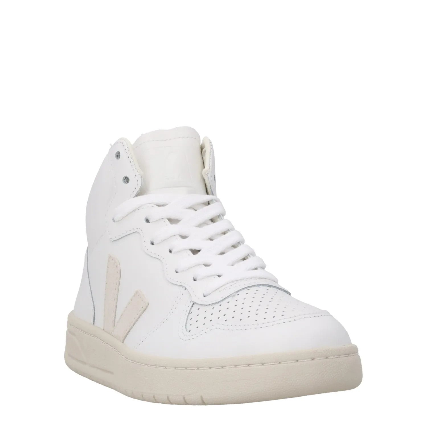 VEJA Ladies V 15 White Leather High Tops Comfort Walking Sneakers EU 38 RRP 170 — View 2