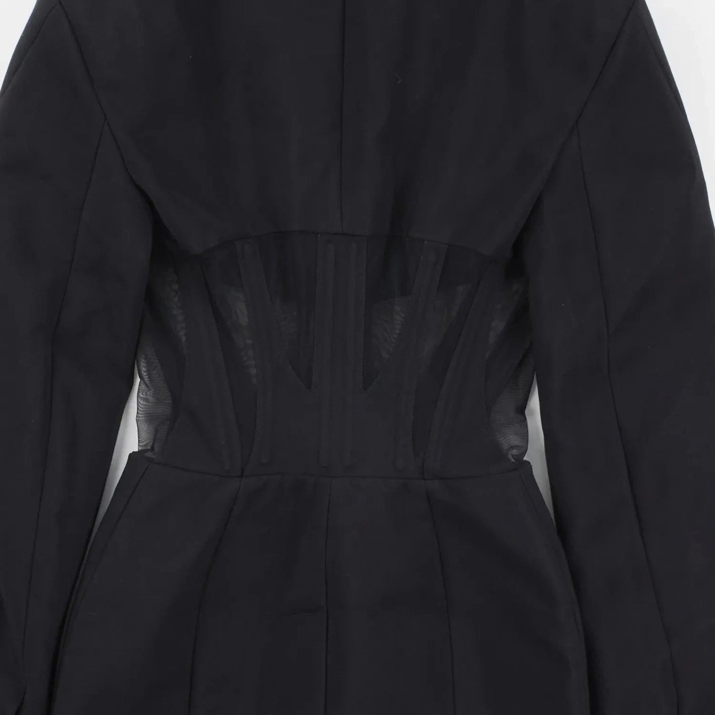 MUGLER Women's Black Basic Jacket Zip Closure Long Sleeve Size 34 RRP 1870 — View 4