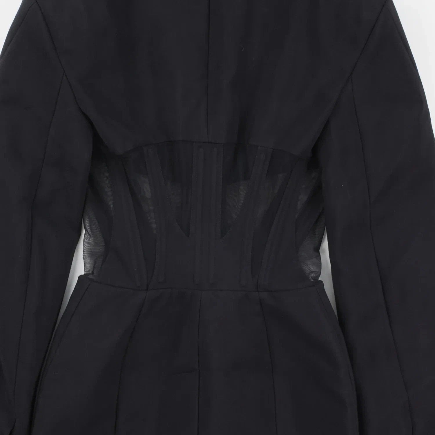 MUGLER Women's Black Basic Jacket Zip Closure Long Sleeve Size 34 RRP 1870 — View 4